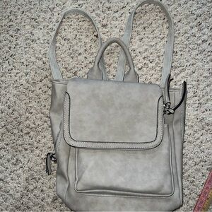 Elegant Gray Women's Backpack possibly Violet Ray brand